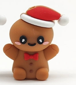 Wholesale 20pcs/pack Christmas Food-grade Cartoon 3D Silicone Beads